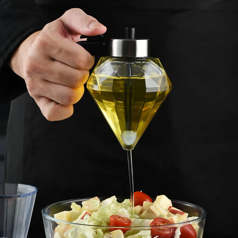Tanio 200ml przezroczysty dozownik oliwy z oliwek butelka szklana w