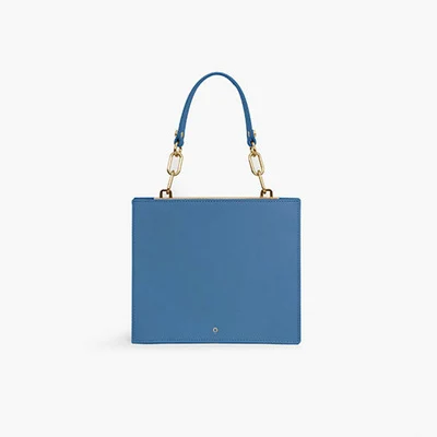 Модные женские сумки OL, Простой деловой портфель, квадратная сумка, высокое качество, искусственная кожа, сумка через плечо для женщин, Sac - Цвет: Lake blue