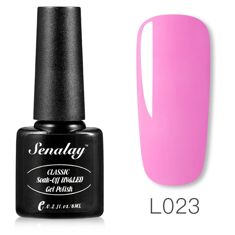 RE12-L023 SENALAY Гель-лак набор все для маникюра Полупостоянный Vernis верхнее покрытие УФ светодиодный гель лак удаляющийся замачиванием Гель-лак для ногтей - Цвет: RE12-L023