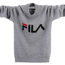 Зимний высококачественный кашемировый свитер, детский пуловер, свитер, теплый детский шерстяной свитер с вышитыми буквами для мальчиков и девочек, 100-180 см