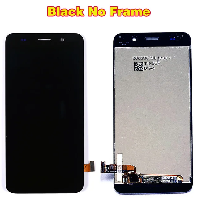 Black Without Frame Протестированный сенсорный экран для huawei Honor 4A 5,0 дюймов ЖК-дисплей дигитайзер сборка для huawei Y6 SCL-L01 SCL-L21 рамка для SCL-L04 - Цвет: Black Without Frame