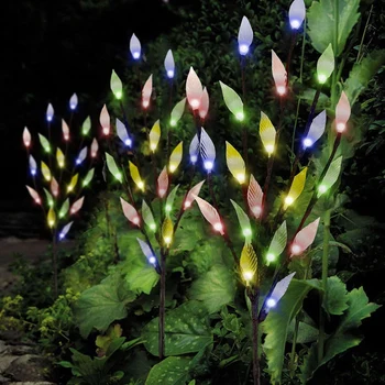 

3Pcs Solar powered Branch Twig tree with LED Leaf Lights Pathways Flexible Wire Branches Bright LED Light Garden Blossom Lights