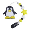 Joepada Baby Teething Necklace lovely Koala Owl Horse Cookies Baby Teether Molar Toy Gift Raccoon Food Grade Silicone Beads 5