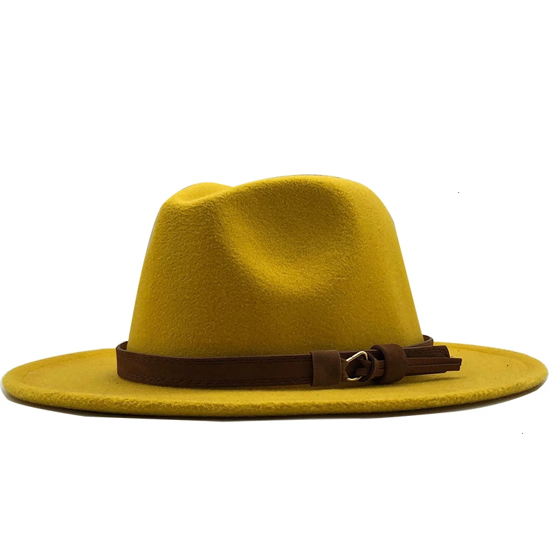 Women Wide Brim Wool Felt Hat Formal 