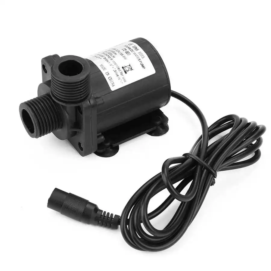 Мини DC водяной насос Бесщеточный низкий уровень шума Boost 12 V-40 до 100 градусов
