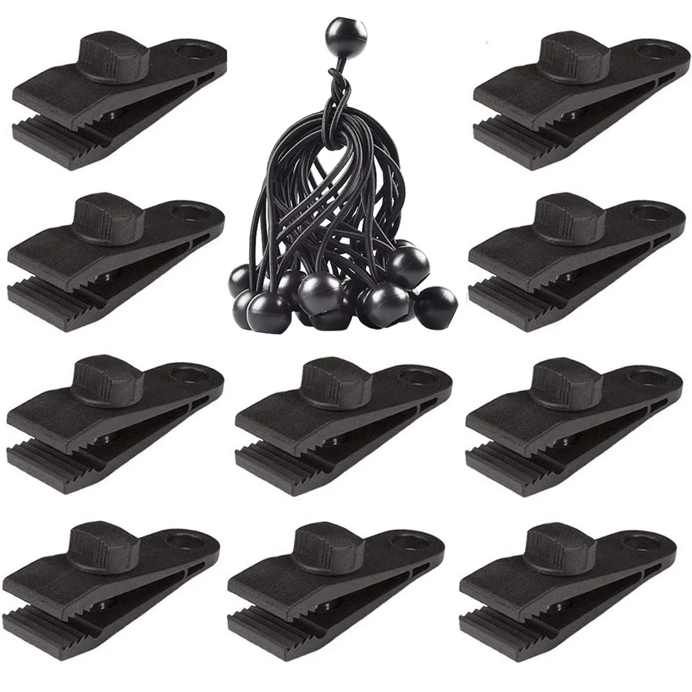 

10Pcs Tarp Clip Tourist Tent Accessories Tent Awning Canopy Tarp Clips Heavy Duty Tarp Clips Hiking Camping Equipment