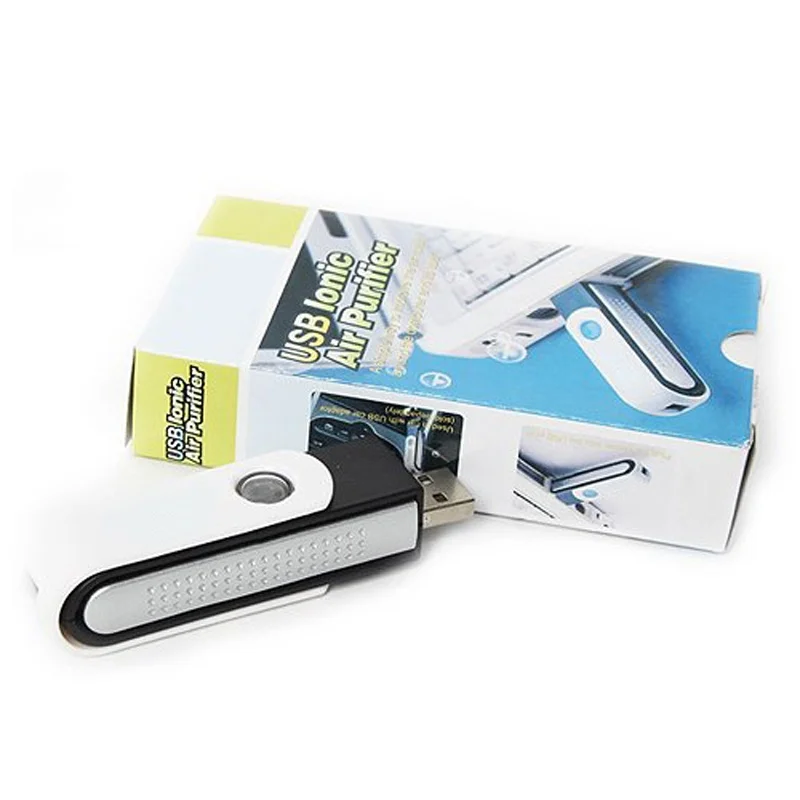 USB ионные Кислородный Бар Освежитель, очиститель воздуха, ионизатор для ноутбука черный+ белый