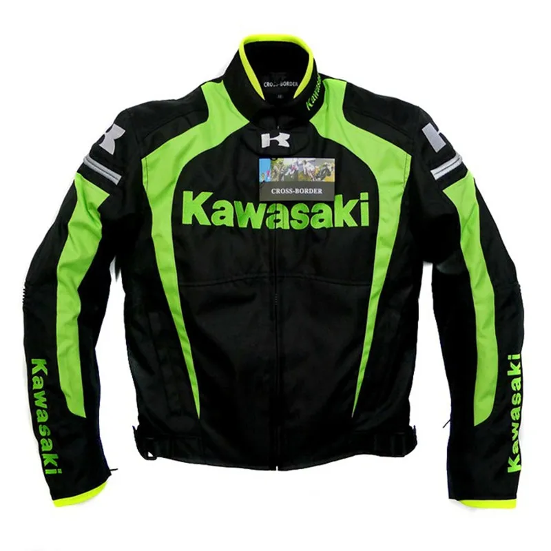 

New Men's Spring Autumn Professional Offroad jackets Team Green Motorcycle Jacket For kawasaki Offroad Racing Jacket