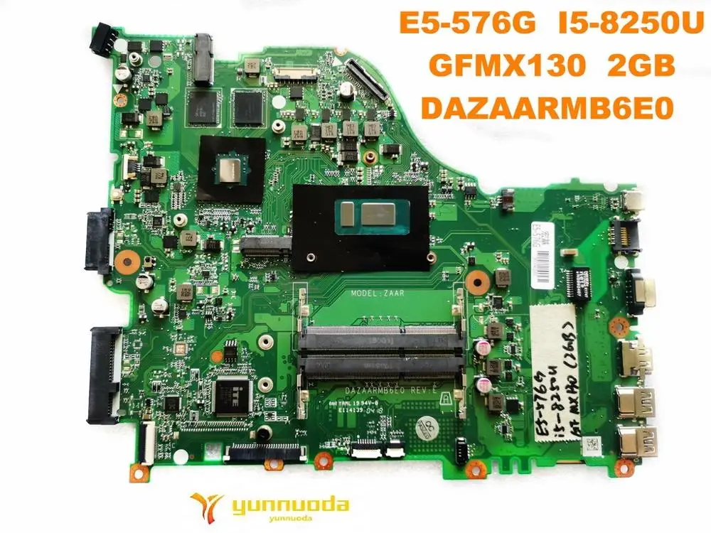 Для ACER E5-576G Материнская плата ноутбука E5-576G I5-8250U GFMX130 2 Гб DAZAARMB6E0 испытанное хорошее