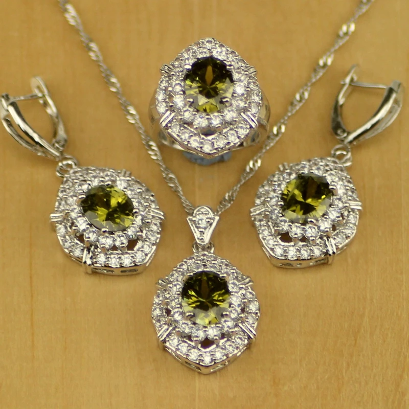 Комплект из колье серёг и кольца серебра 925 пробы|jewelry sets for women|silver jewelry setsterling silver