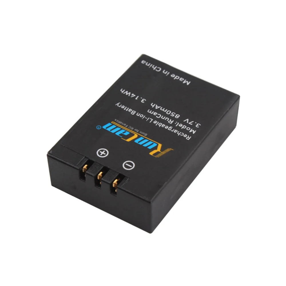 3.7V 850mAh 3.14Wh Runcam 2 3s Action Camera Spare Part Rechargeable Battery