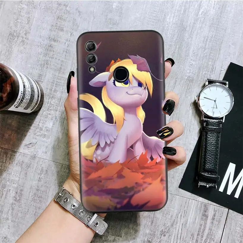 Волшебная с рисунком из мультфильма «Мой Маленький Пони» черная крышка чехол для телефона для huawei Y9 Y5 Y6 Y7 Honor 10 9 Lite 9X8X8 S 8A фотоаппаратов моментальной печати 7S 7A 10i 20i V20 Coque Капа
