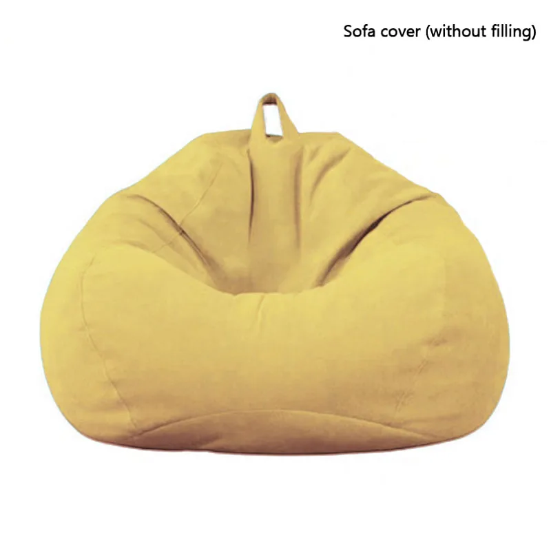 For Adults Kids(No filling) Chairs Indoor Without Filler Sofa Cover Lazy Large Lounger Bean Bag