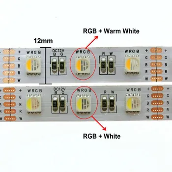 Rgb 5050 Flexibele Led Strip Licht 5M Dc 12V 24V Rgbw/Rgbww 4 In 1 Led chip 60Leds/M Waterdicht IP20/IP65 Tape Home Decoratieve