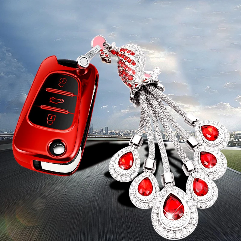 Чехол для ключей из ТПУ Hyundai I20 I30 Ix35 I40 IX25 Creta Solaris Elantra Accent Kia Sportage 2020 Ceed Rio K3 K5