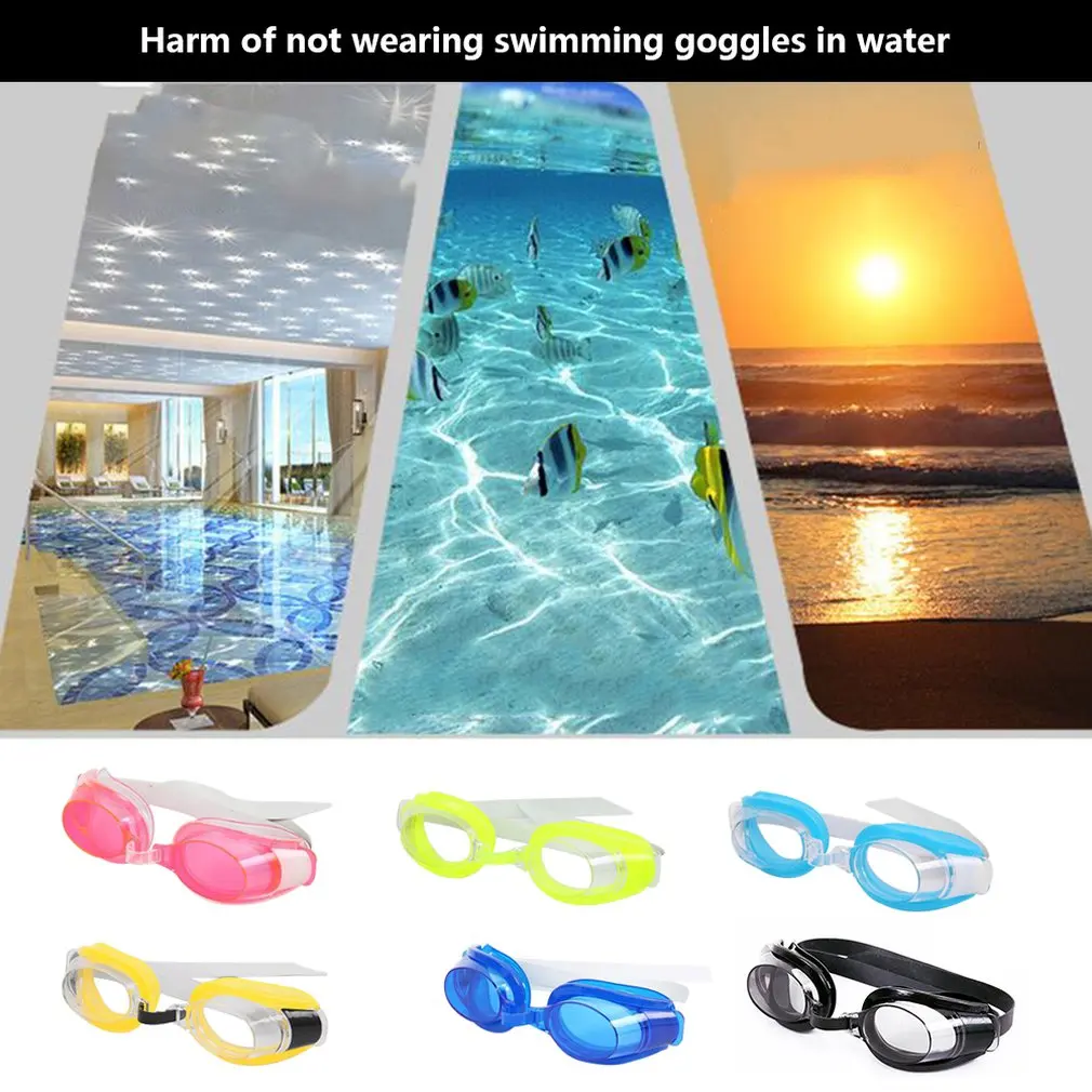 Hd Flat Light Box Waterproof And Anti-Fog Swimming Glasses Unisex Swimming Glasses Anti-Scratch 3 Set