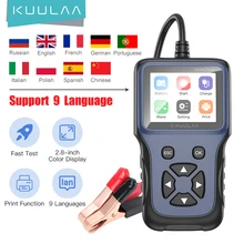 KUULAA V311B – testeur de batterie de voiture, analyseur de tension 12V 2000CCA, détecteur de batterie de moto, outils de charge Cricut