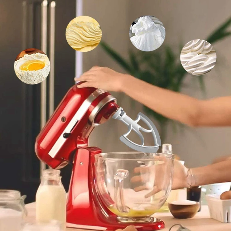Flex Edge Beater Kitchen Aid Tilt-Head Stand Mixer 4.5-5 Quart Mixer Accessories Flexible Edges Bowl Scraper mixer accessories kitchen cooking accessories