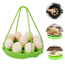 Silicone Egg Steamer Rack for Instant Pot Accessories Pressure Cookers Sling Holds 9 Eggs for 5/6/8 Quart Kitchen Tool
