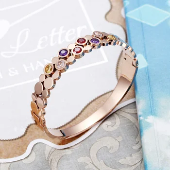 

30.56- Bracelet Stainless Steel Color Jewelry Women Gift Fashion Accessory