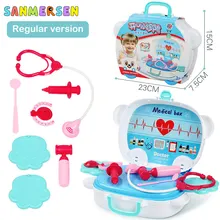 Детский чемодан, набор медицинских кухонных игрушек для девочек, Обучающие ролевые игры, Доктор Медсестры, пластиковые игрушки для моделирования, подарки для детей