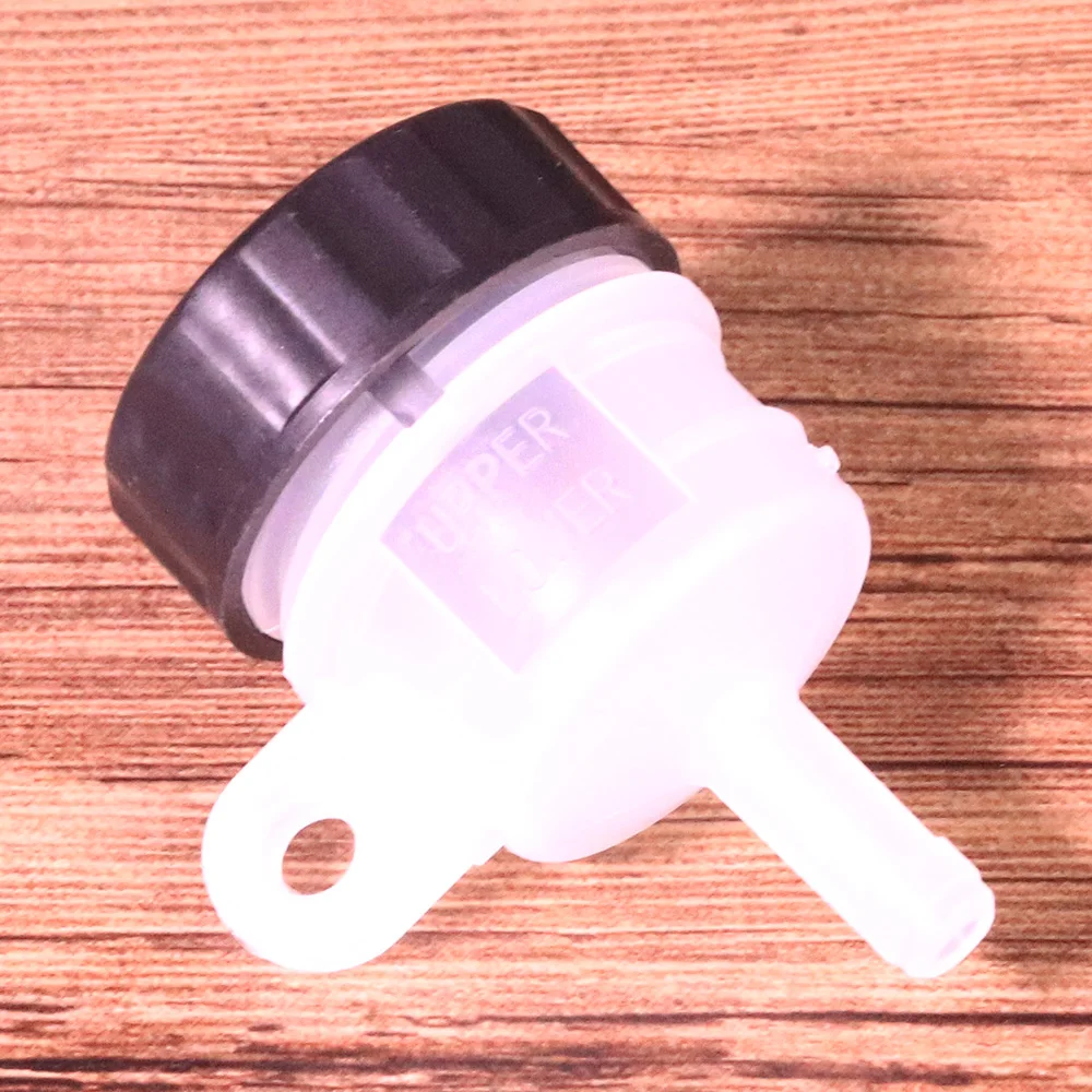 1x Universal White Master Cylinder Oil Tank Oil Bottle Liquid Bottle Reservoir Motorcycle Oil Cup Foot Hydraulic Brake Bottle (3)