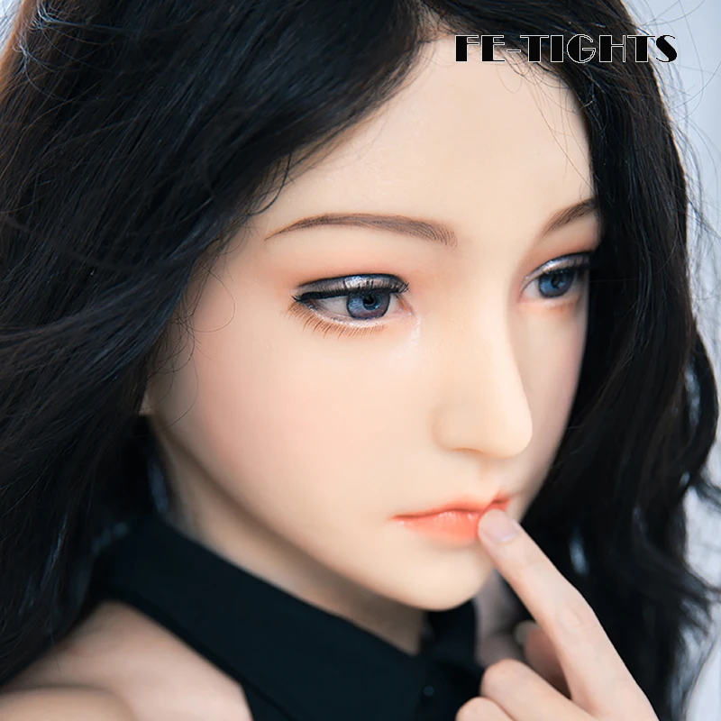 (Ching3)Crossdress Full/Half Head Realistic Silicone Young Girl Transgender Male To Female Cosplay Cross Dressing Mask Fake Eyes |