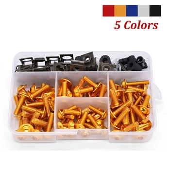 

175PCS For Honda VFR 750 800 VTR1000F CBR 125R 300 R F FA Universal Motorcycle Fairing Body Bolts Kit Fastener Clips Screw Nuts