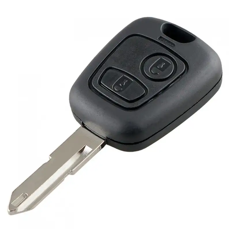 2 Buttons Car Remote Key Shell Car Key Case key replacement with 206 Blade and 2 Micro Switches Fit for Peugeot 106 206 306 406 - Image 3