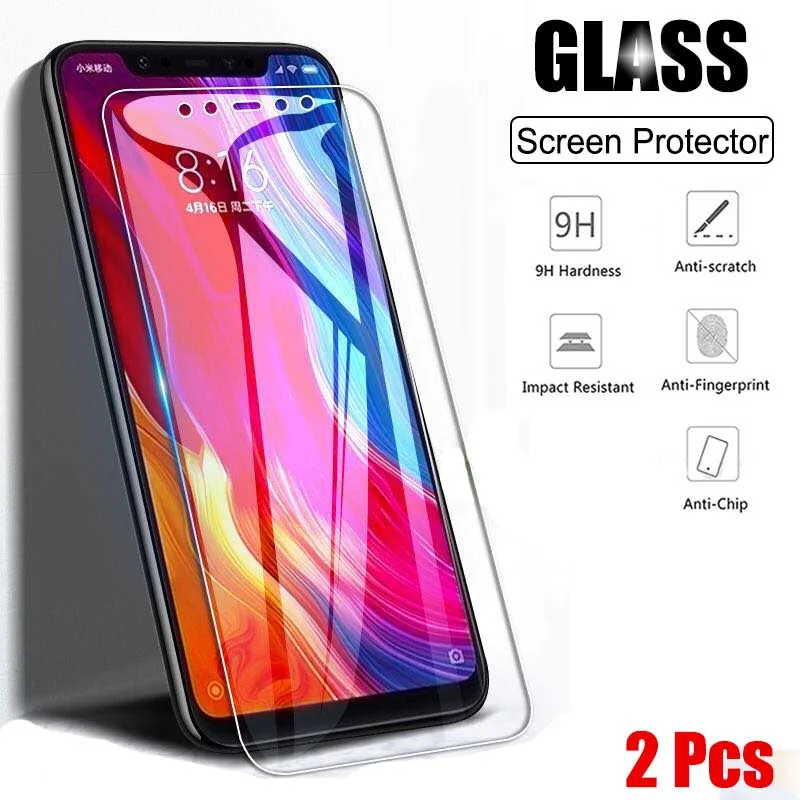 2 шт. закаленное стекло для Xiaomi Mi 8 Lite SE Pro защита экрана 9H взрывозащищенное |