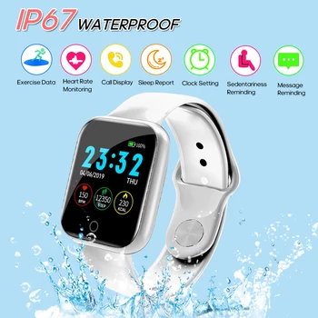 

Smart Sport Men Women Watch I5 Heart Rate Blood Pressure Bracelet Fitness Tracker Monitor Color Call SMS Music Band PK B57 G50