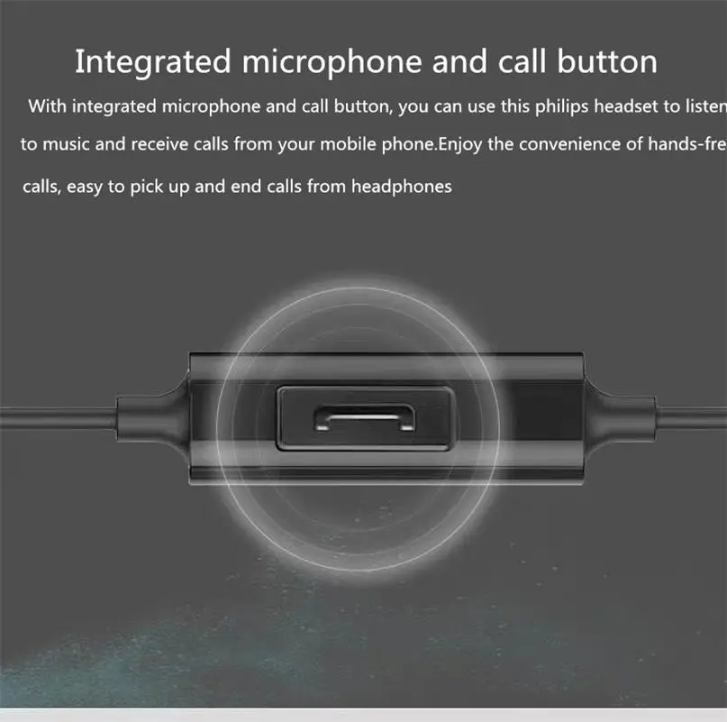 philips SHE1405 в уши Бас-гарнитура, универсальная в iphone/xiaomi/huawei/honor/VIVO
