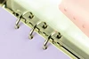 10Pcs Clear Plastic bags A5 A6 A7 Size Zipper Binder Pockets Pouched For Ring Notebook Binder 3