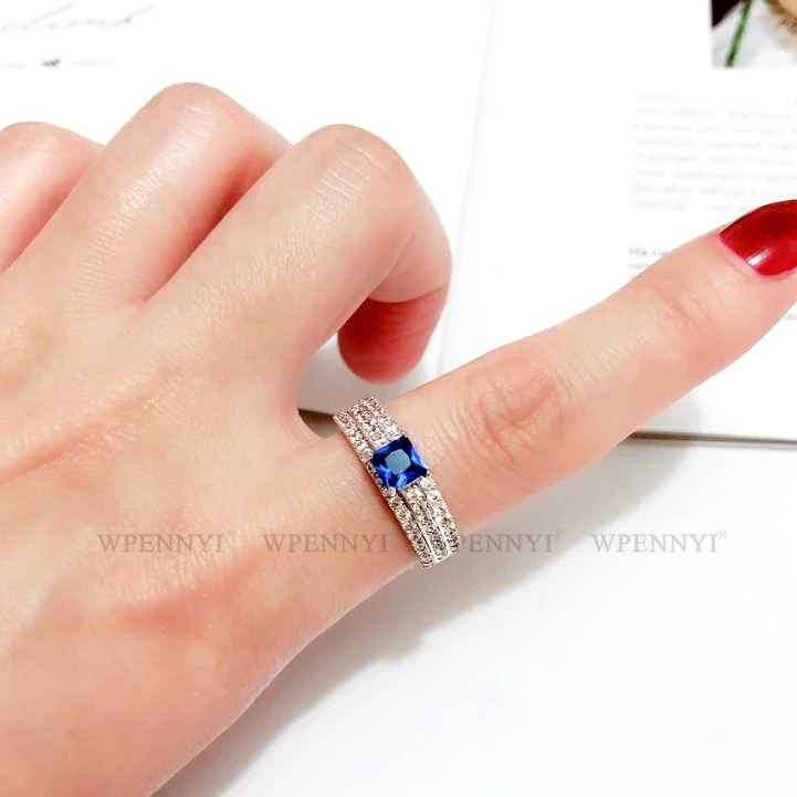 太阳云蓝方戒指 1