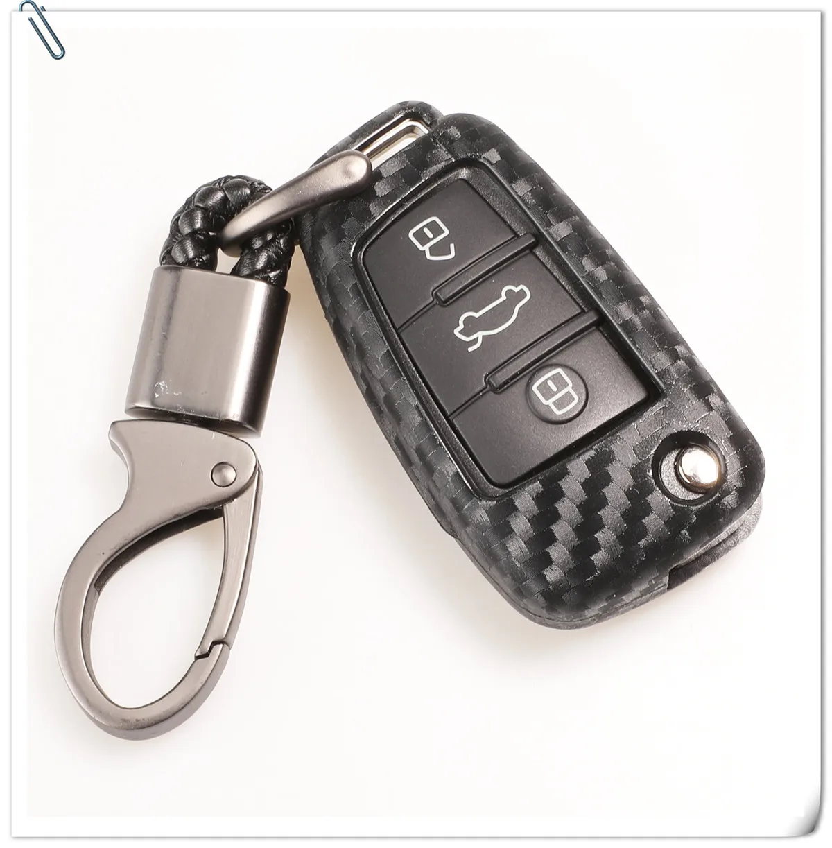 Keyforkess custodia a 3 pulsanti in Silicone morbido con telecomando in Silicone per Audi A3 8L 8P A4 B6 B7 B8 A6 C5 C6 4F RS3 Q3 Q7 TT - H80de98da815243f6aa4d85edc3d5f44d1