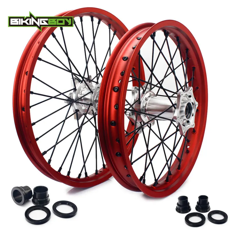 BIKINGBOY 21 "19" 36 отверстиями спереди и сзади MX обода колеса с ЧПУ центр для KTM SX F MXC