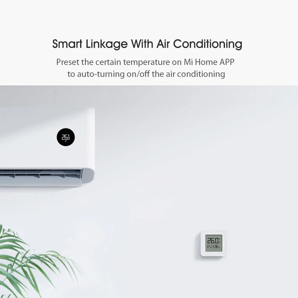 Xiaomi BT Thermometer 2 Wireless Smart Electric Digital Hygrometer Humidity Sensor Work with Mijia APP Smart Home 1-4PCS