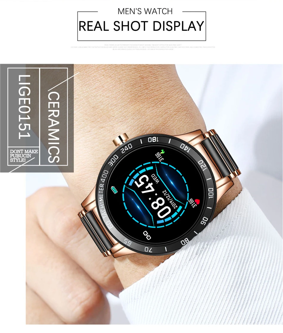 Lige BW0151A Heart Rate Tracker Smart Watch Men 6
