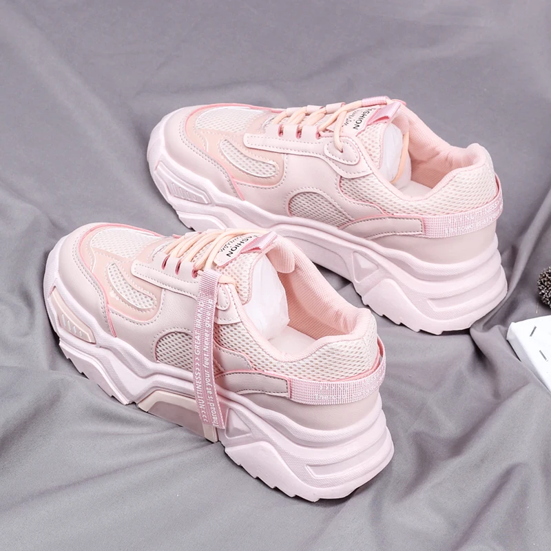 New spring 2020 fashion womens shoes sneakers show high running shoes platform comfortable breathable trend off white