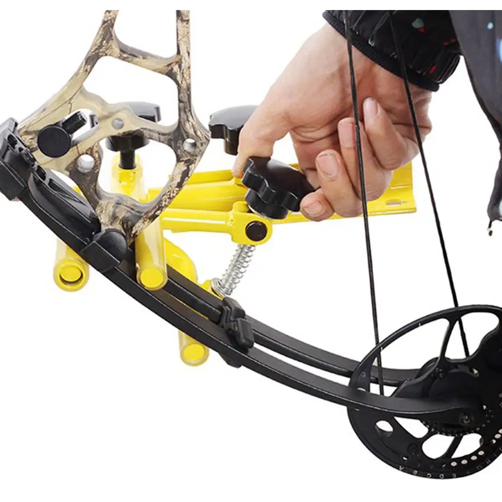 Hunting Archery Parallel Universal Bow Vise Adjustable Tool Metal Compound Bow 