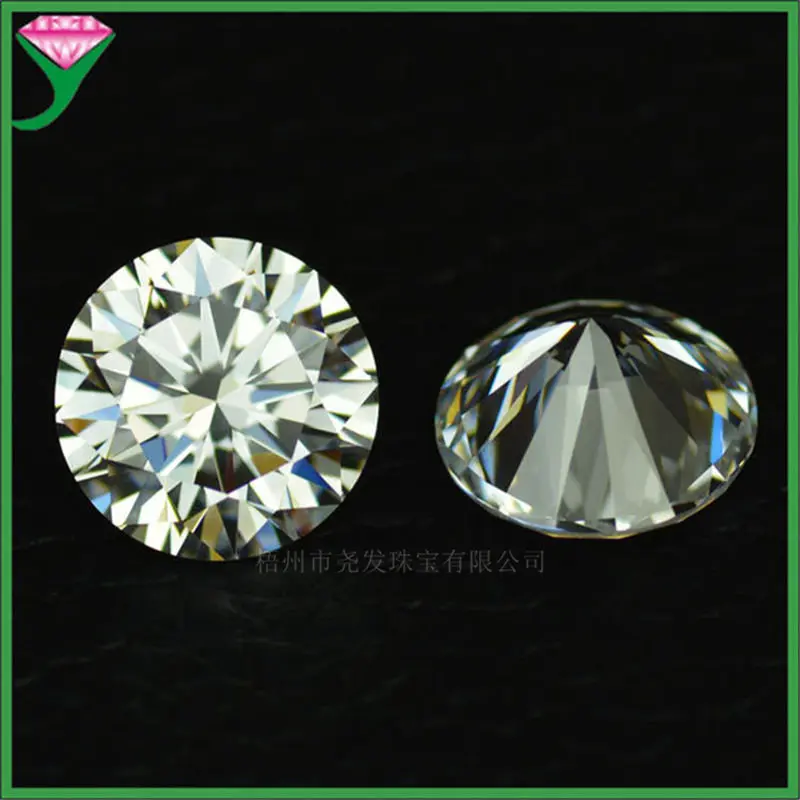 Positive Pass Tester Test 1CT 6.5mm GHI White Round Brilliant Cut Moissanites Lab With GRA Certificates & Carving Code