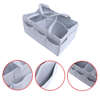 

1pc 33*23*18 cm Portable Holder Bag for Changing Table and Car, Nursery Essentials Storage bins Makeup Tool Storage Bags