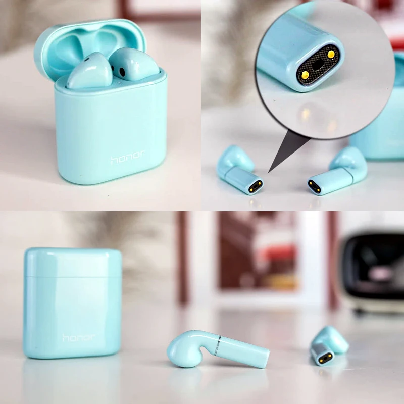 Huawei Honor Flypods Беспроводные Наушники Hi-Fi TWS Bluetooth наушники водонепроницаемые IP54 Tap управление беспроводной зарядкой