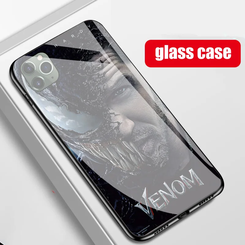 Чудо-яд Newes стеклянный чехол для телефона для iphone 6 6s 7 8 plus X XR XS Max 11 pro max samsung s8 s9 s10 plus Venom Marvel