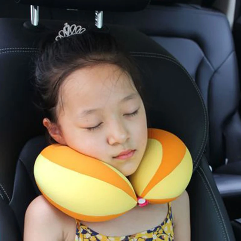 

Car Pillow U Type Kid Travel Neck Pillow for Car Headrest Air Cushion Children Baby Car Seat Head Support Travel Pillows