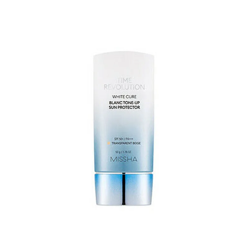 MISSHA Time Revolution белая Защита от солнца SPF50+ PA+++ 50 г отбеливающий солнцезащитный крем УФ Блокировка корейская косметика - Цвет: Армейский зеленый