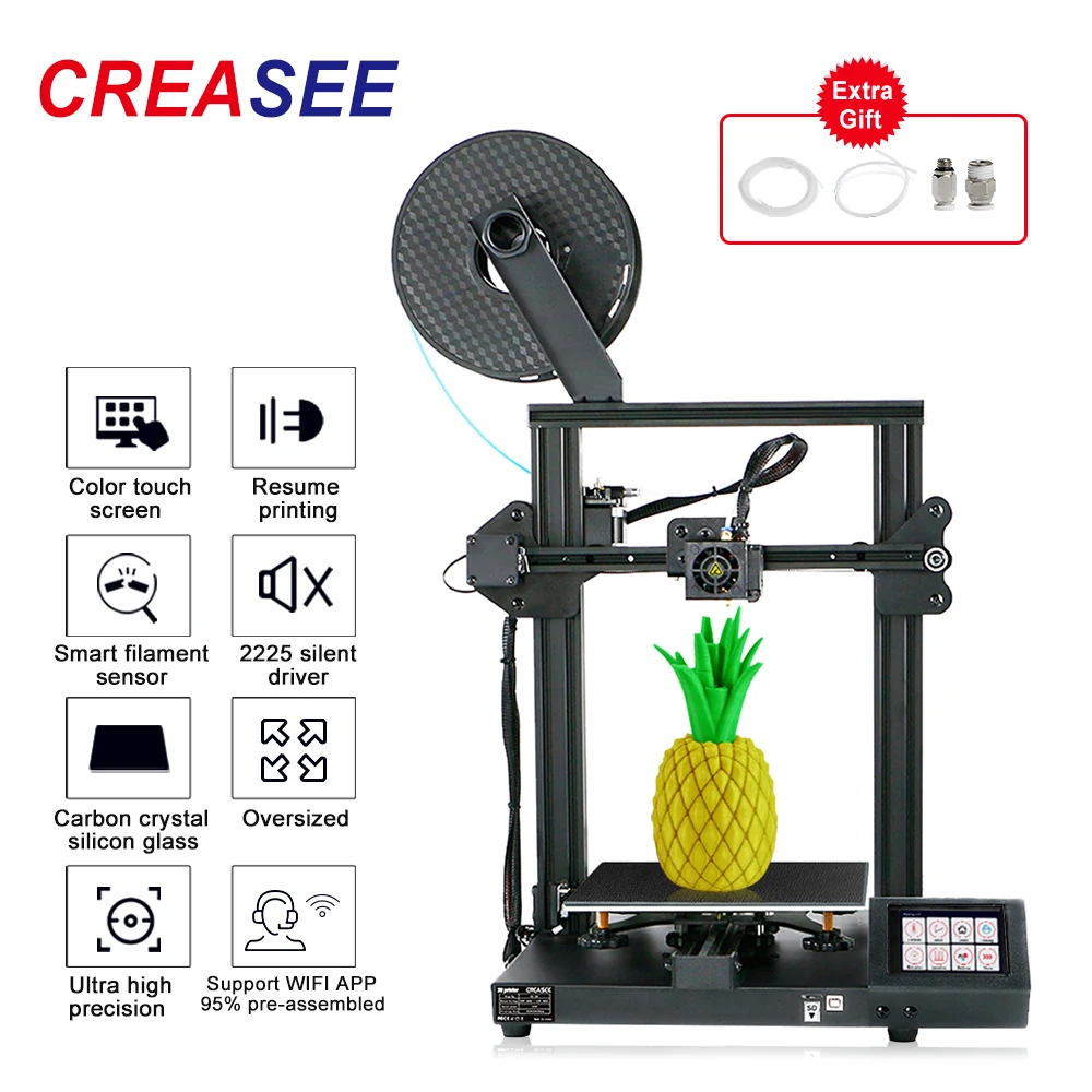 CREASEE FDM 24 В Профессиональный Металлический принтер для 3D печати в сборе Высокая