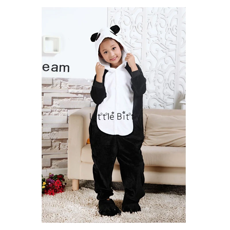 Зимние пижамы для мальчиков и девочек; комбинезон с рисунком единорога и аниме; детская одежда для сна; теплый фланелевый комбинезон; детские пижамы; PJ - Цвет: L05
