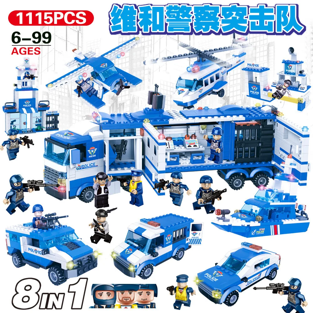 

Boy Educational Toy City Police Fight Inserted New Products Toy Command Car China Mobile Police Administration Series