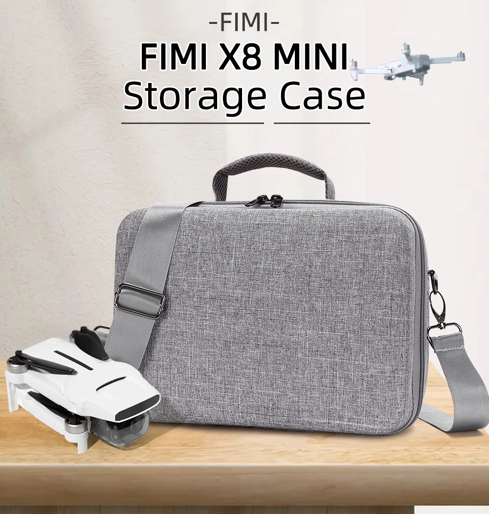 Drone Shoulder Bag For Fimi X8 Mini Portable Storage Bags Handbag Waterproof Carrying Case Box Hard Cover Accessories Blue